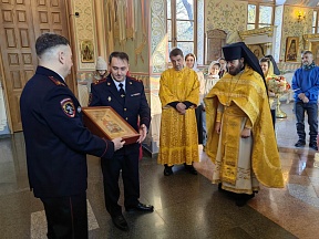 О передаче в дар Храму Успения Пресвятой Богородицы иконы с изображением святого Георгия Победоносца